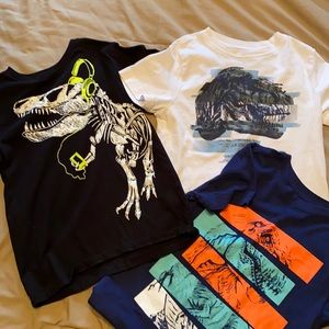 3 Dinosour tees for boys. Excellent condition